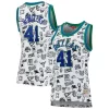 Dirk Nowitzki Dallas Mavericks Women's Unique 1998 Doodle Swingman Jersey White