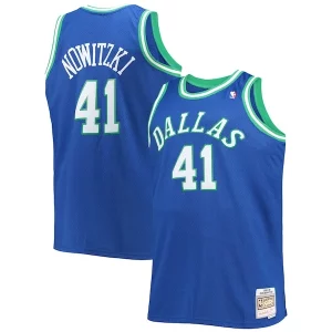 Dirk Nowitzki Stylish Dallas Mavericks Big & Tall 1998/99 Hardwood Classics Swingman Jersey Blue