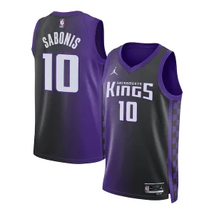Domantas Sabonis Sacramento Kings Jordan Brand Unisex Swingman Elegant Jersey Statement Edition Purple