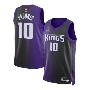Domantas Sabonis Chic Sacramento Kings Jordan Brand Unisex Swingman Jersey Statement Edition Purple