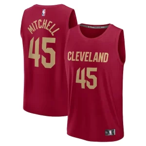 Donovan Premium Mitchell Cleveland Cavaliers Youth Fast Break Replica Player Jersey Icon Edition Wine