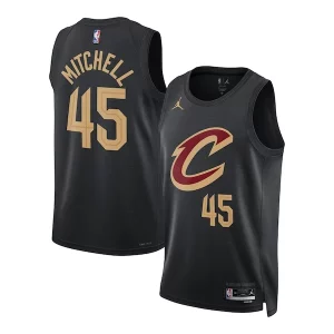 Donovan Mitchell Cleveland Cavaliers Jordan Elegant Brand Unisex Swingman Jersey Statement Edition Black