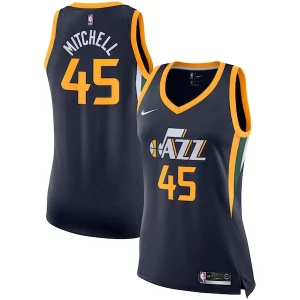 Donovan Mitchell Fabulous Utah Jazz Nike Women's Swingman Jersey Icon Edition Navy