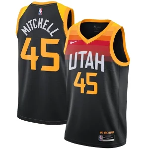 Donovan Mitchell Utah Jazz Nike 2021/22 Swingman Player Jersey Black Unique City Edition