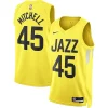 Donovan Mitchell Utah Stylish Jazz Nike Unisex Swingman Jersey Icon Edition Gold