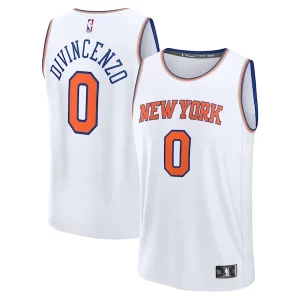Donte DiVincenzo New York Knicks Fast Break Replica Unique Player Jersey Association Edition White