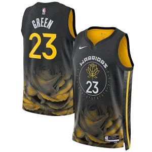 Draymond Green Golden Stylish State Warriors Nike Unisex 2022/23 Swingman Jersey City Edition Black