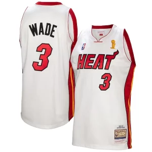 Dwyane Wade Miami Heat 2005 Elegant 06 Authentic Player Jersey White