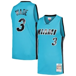 Dwyane Wade Miami Heat Hardwood Classics 2005/06 Tropical Swingman Jersey Blue Fabulous