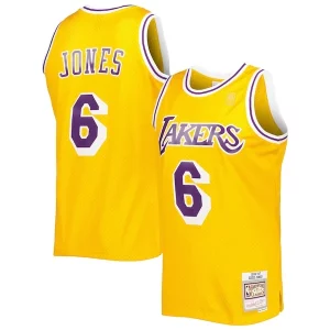 Eddie Jones Los Chic Angeles Lakers 1996/97 Hardwood Classics Swingman Jersey Gold