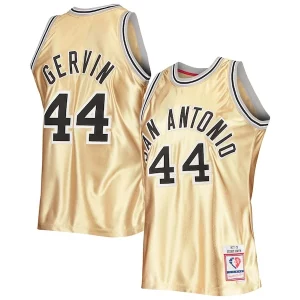 George Gervin San Antonio Spurs 75th Anniversary 1977/78 Trendy Hardwood Classics Swingman Jersey Gold