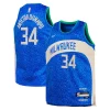 Giannis Antetokounmpo Milwaukee Bucks Fabulous Nike Youth Swingman Replica Jersey City Edition Royal