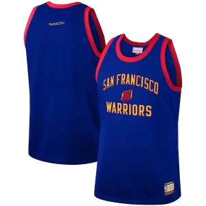 Golden State Warriors Hardwood Classics Team Heritage Eye - catching Fashion Jersey Royal