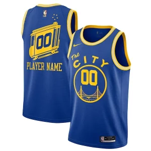 Golden State Warriors Nike 2020/21 Hardwood Classics Swingman Custom Jersey Gorgeous Blue