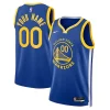 Golden State Warriors Nike Eye - catching Unisex Swingman Custom Jersey Royal Icon Edition