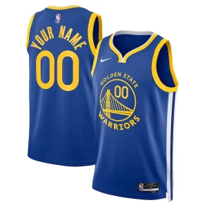 Golden State Warriors Nike Eye - catching Unisex Swingman Custom Jersey Royal Icon Edition
