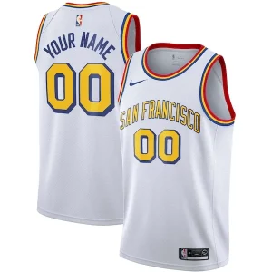 Golden State Warriors Nike Unisex Trendy 2019/20 Custom Swingman Jersey White Classic Edition