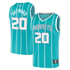 Gordon Hayward Charlotte Hornets Fabulous 2020/21 Fast Break Replica Player Jersey Teal Icon Edition