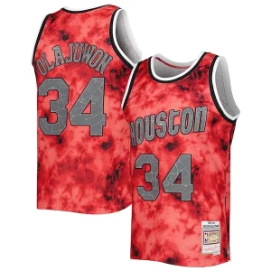 Hakeem Olajuwon Houston Rockets Gorgeous 1993/94 Galaxy Swingman Jersey Red