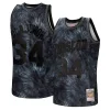 Hakeem Olajuwon Houston Rockets Hardwood Classics 1993/94 Tie Dye Swingman Trendy Jersey Black