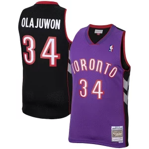 Hakeem Olajuwon Toronto Raptors 2001/02 Hardwood Classics Swingman Jersey Purple Fabulous