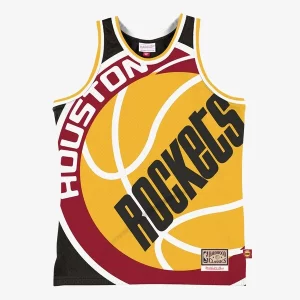 Houston Gorgeous Rockets Hardwood Classics Blown Out Fashion Jersey Black