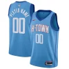 Houston Rockets Nike 2020/21 Fabulous Swingman Custom Jersey Blue City Edition
