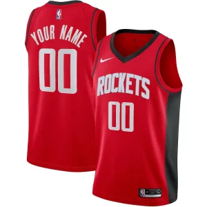 Houston Rockets Nike Custom Swingman Jersey Icon Gorgeous Edition Red