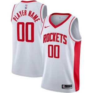 Houston Rockets Nike Elegant 2020/21 Swingman Custom Jersey Association Edition White