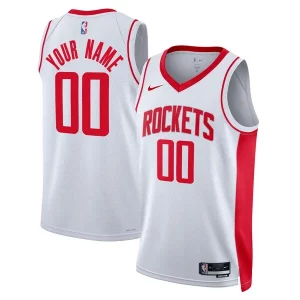 Houston Rockets Nike Unisex Eye - catching Swingman Custom Jersey White Association Edition