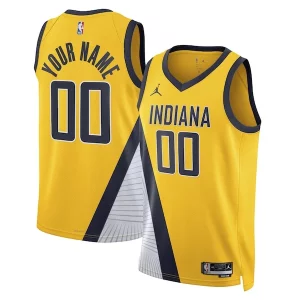 Indiana Pacers Jordan Brand Unisex Unique 2022/23 Swingman Custom Jersey Statement Edition Yellow