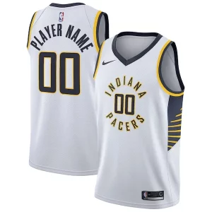 Indiana Pacers Nike 2020/21 Swingman Custom Elegant Jersey Association Edition White