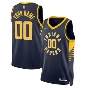 Indiana Pacers Nike 2021/22 Diamond Swingman Custom Gorgeous Jersey Icon Edition Navy