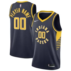 Indiana Pacers Nike Swingman Custom Jersey Navy Fabulous Icon Edition