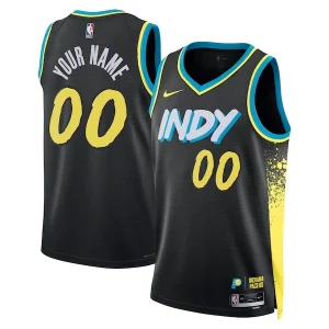 Indiana Pacers Nike Unisex 2023/24 Custom Swingman Chic Jersey Black City Edition
