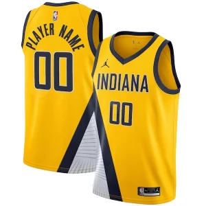 Indiana Trendy Pacers Jordan Brand Swingman Custom Jersey Statement Edition Gold