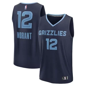 Ja Morant Elegant Memphis Grizzlies Youth Fast Break Replica Player Jersey Icon Edition Navy