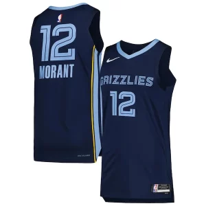 Ja Morant Memphis Grizzlies Nike Chic Authentic Jersey Association Edition Navy