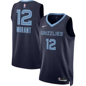 Ja Morant Memphis Grizzlies Nike Unisex Swingman Trendy Jersey Icon Edition Navy/White