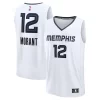 Ja Morant Memphis Premium Grizzlies Fast Break Replica Player Jersey Association Edition White
