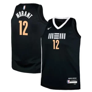 Ja Morant Memphis Unique Grizzlies Nike Youth Swingman Replica Jersey City Edition Black