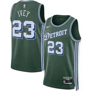 Jaden Ivey Detroit Pistons Nike 2022/23 Swingman Jersey City Fabulous Edition Green