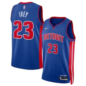 Jaden Ivey Detroit Pistons Nike Unisex 2022 NBA Draft First Round Pick Swingman Jersey Chic Icon Edition Blue