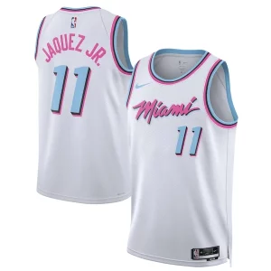 Jaime Jaquez Jr. Miami Heat Trendy Nike Unisex 2024/25 Swingman Player Jersey City Edition White