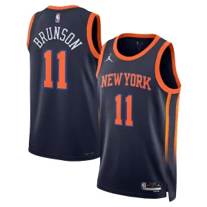 Jalen Brunson New York Knicks Jordan Brand Unisex Swingman Player Jersey Statement Edition Premium Navy