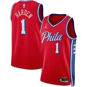James Harden Philadelphia 76ers Jordan Brand Unisex Swingman Jersey Statement Eye - catching Edition Red