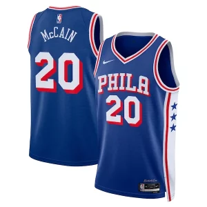 Jared McCain Philadelphia 76ers Nike Swingman Jersey Icon Fabulous Edition Royal