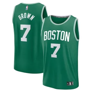 Jaylen Brown Boston Celtics Fast Break Replica Player Jersey Icon Unique Edition Kelly Green