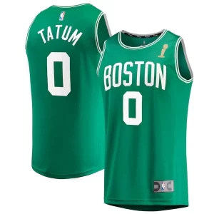 Jayson Tatum Boston Celtics 2024 NBA Finals Champions Fast Break Gorgeous Replica Player Jersey Kelly Green Icon Edition