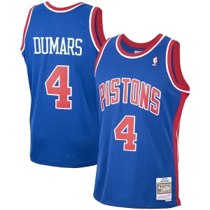 Joe Dumars Premium Detroit Pistons 1988/89 Hardwood Classics Swingman Jersey Blue
